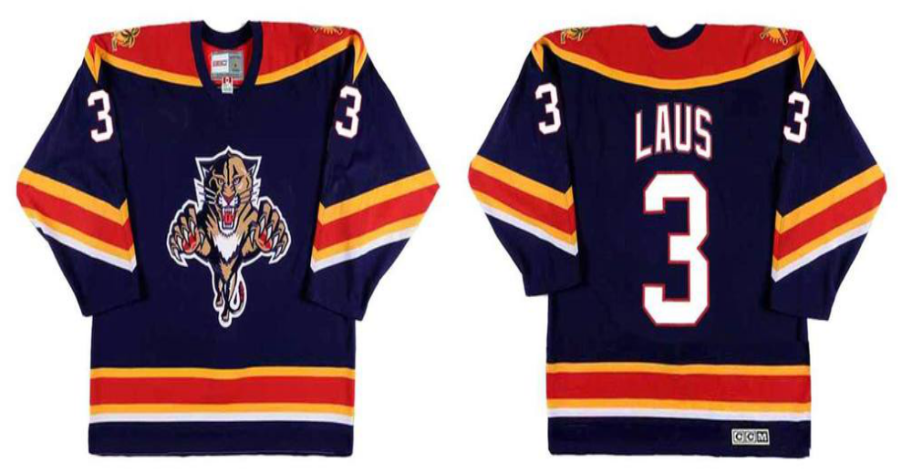 2019 Men Florida Panthers 3 Laus blue CCM NHL jerseys